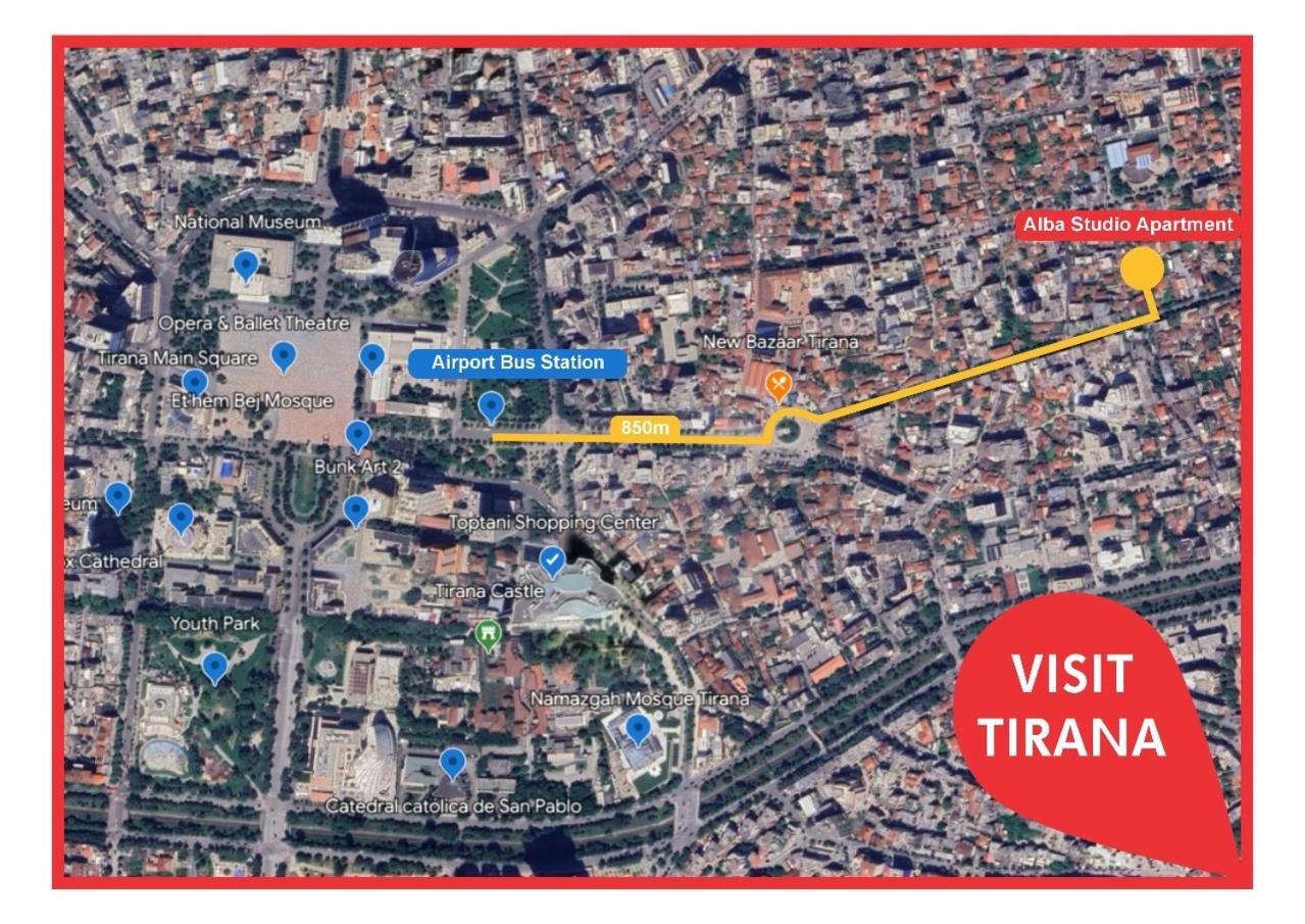 Alba Studio Apartment Tiranë Eksteriør bilde